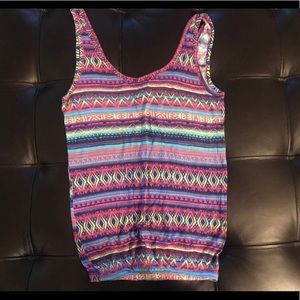 Rue21 Rainbow Patterned Tank